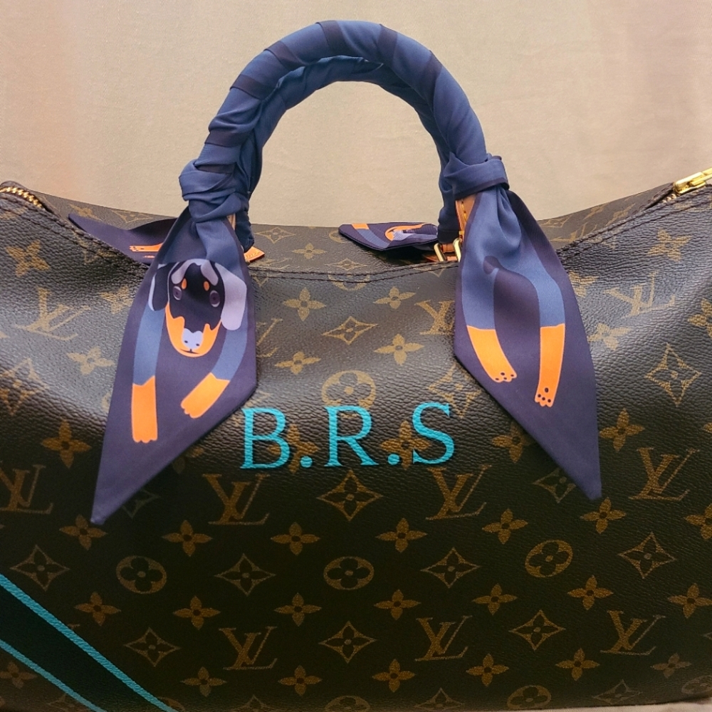 Dachshund purse twilly scarf